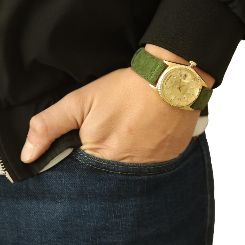 Rolex Day-Date President Diamond Men's Watch 1803 Yellow Gold 18k Auto 1Yr Wnty Excellent état - En vente à Greensboro, NC