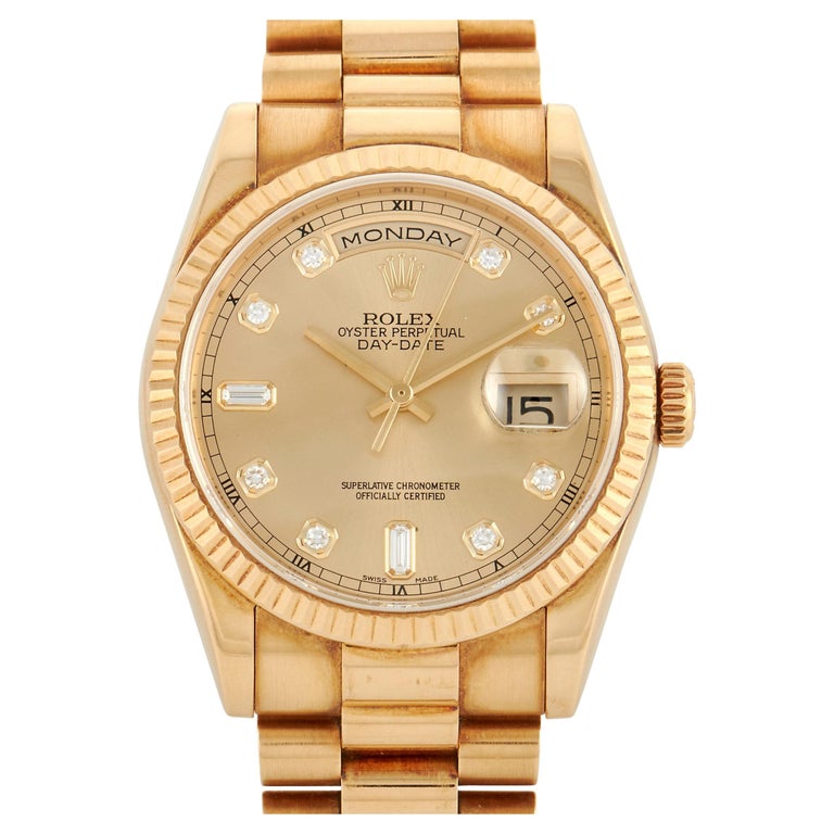 Rolex Day-Date President Diamond Watch 118238 For Sale