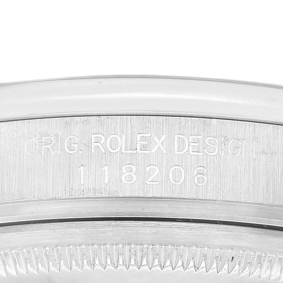 Rolex Day-Date President Platinum Ice Blue Diamond Dial Mens Watch 118206 2