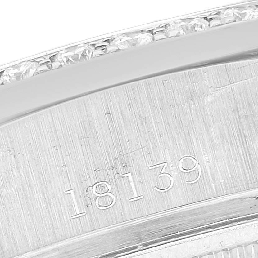 Rolex Day-Date President Tridor White Rose Yellow Gold Diamond Mens Watch 18139 In Excellent Condition For Sale In Atlanta, GA