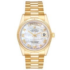 Rolex Day-Date President Oro Giallo Quadrante Madreperla Orologio Uomo 118238