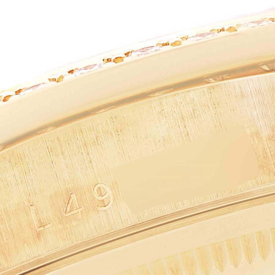 Men's Rolex Day-Date President Yellow Gold Pleiades Diamond Dial Mens Watch 18348