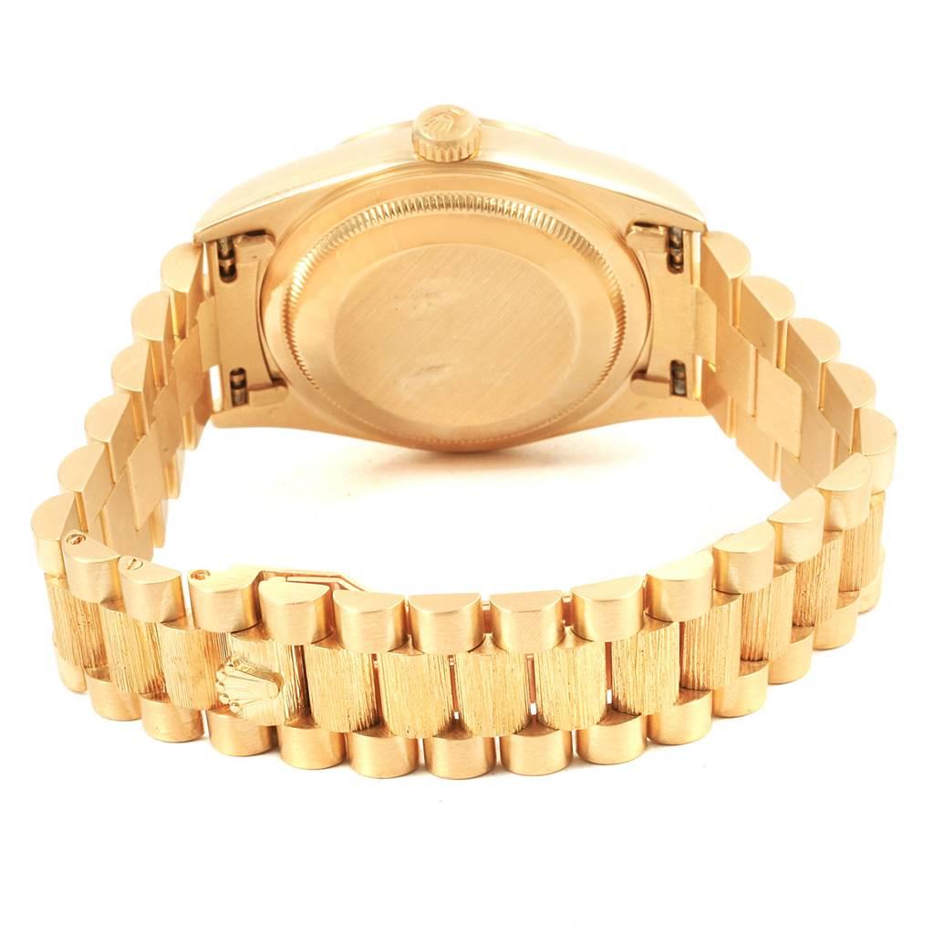 Rolex Day-Date President Yellow Gold Pyramid Dial Men's Watch 18248 For Sale 4