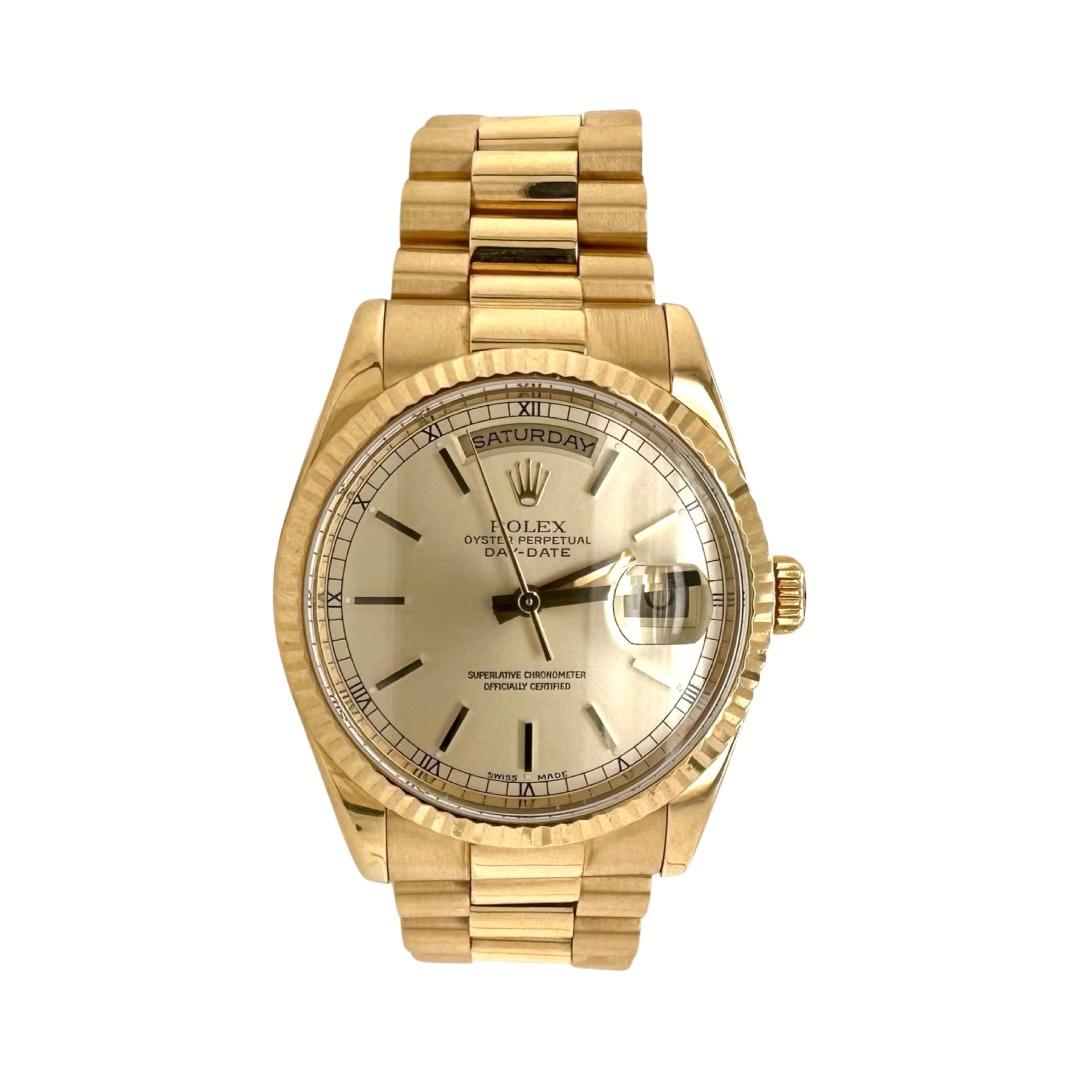 Modern Rolex Day-Date “Presidential” in 18k Yellow Gold REF 118238 with Champagne Dial