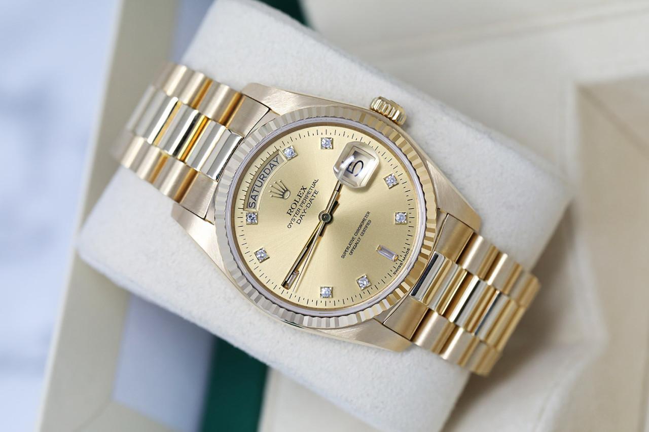 rolex oyster perpetual day-date superlative chronometer officially certified