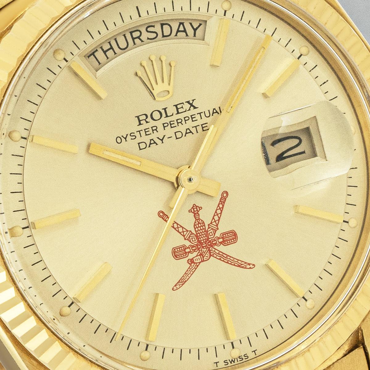 Rolex Day-Date Rare Khanjar Dial 1803 In Good Condition In London, GB