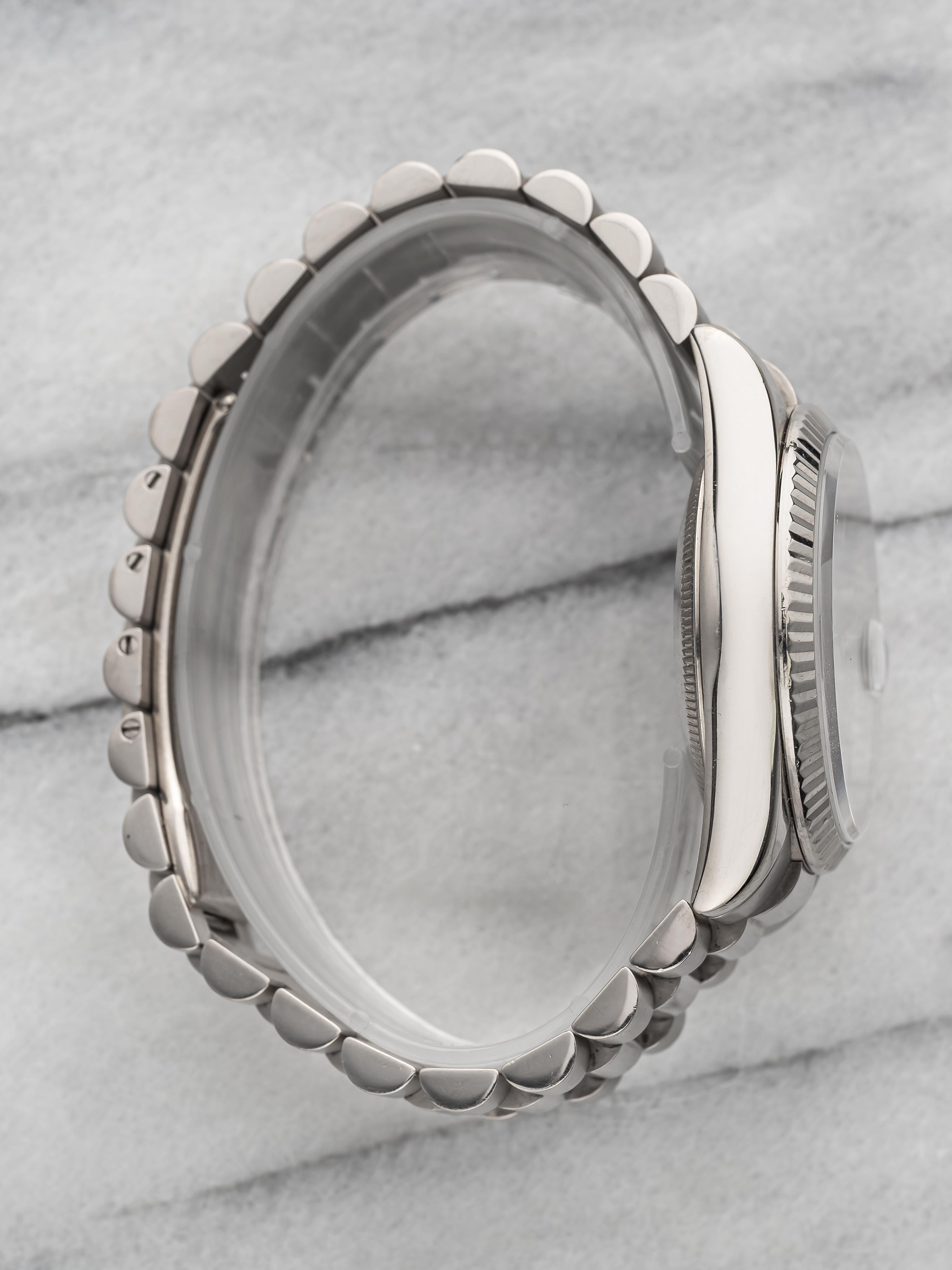 Rolex Day Date Ref 118239 2000s Cherry Dial 18K White Gold 36mm For Sale 1