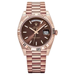 Rolex Montre Day-Date 228235 avec cadran chocolat en or rose (2024)