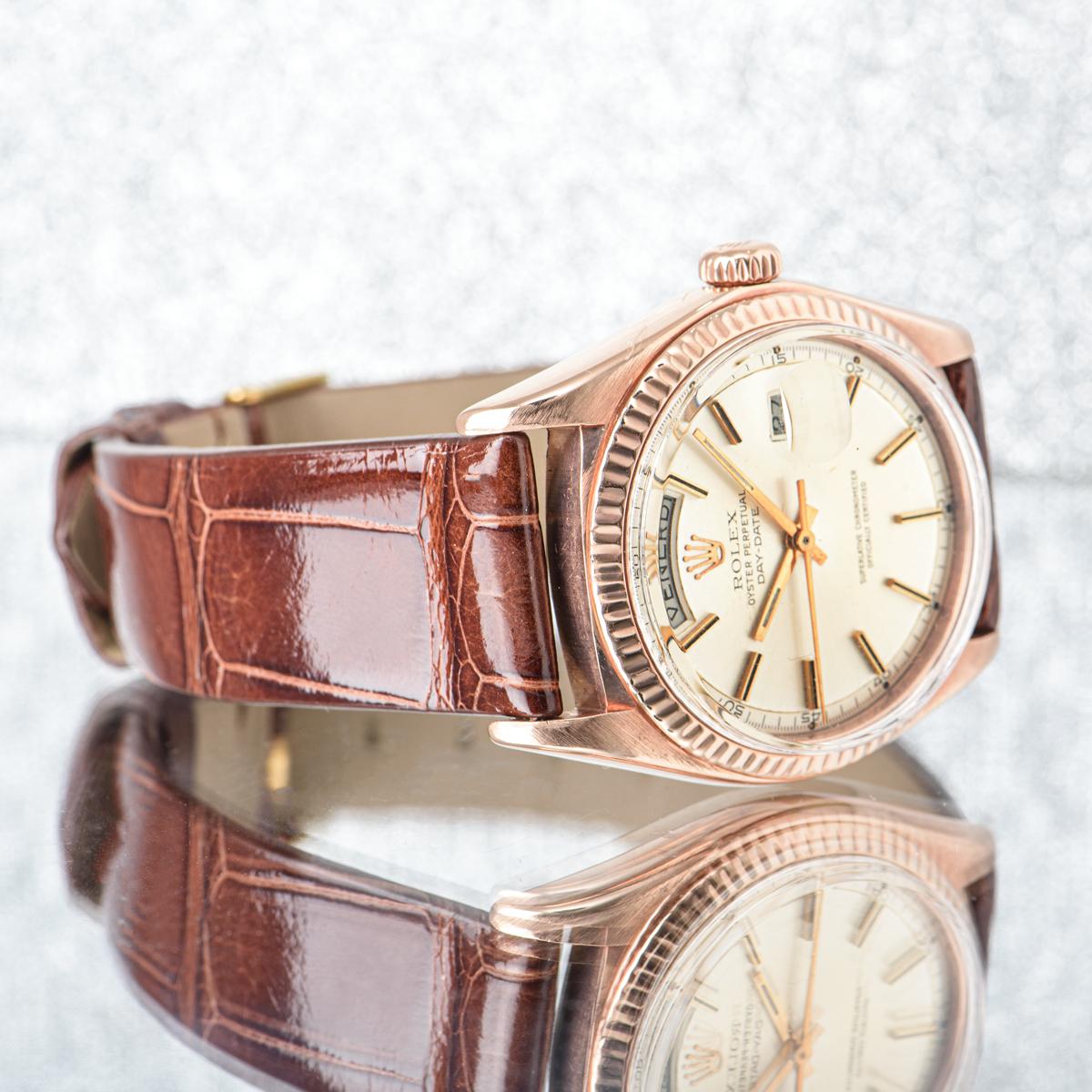 rolex day date rose gold 36mm