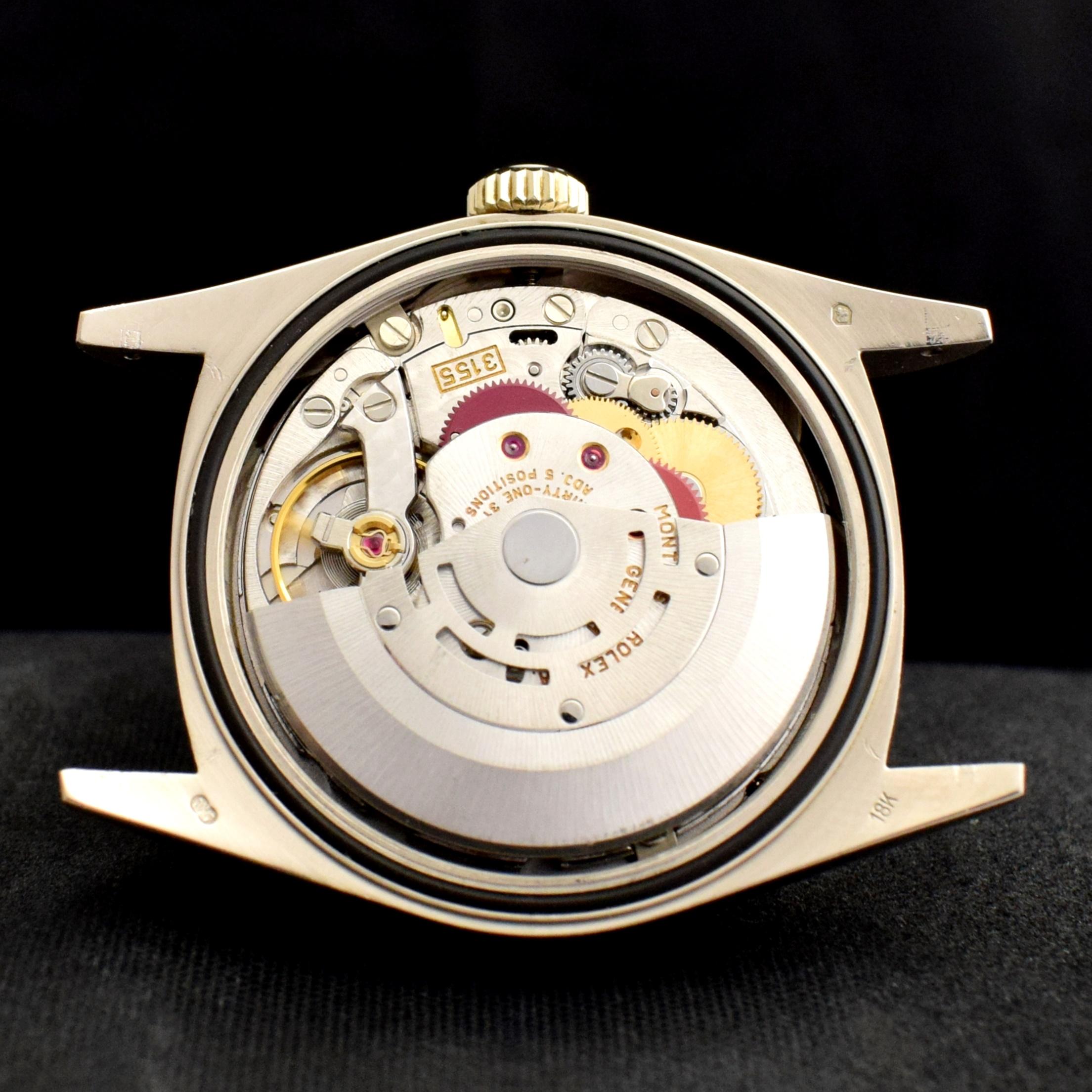 Rolex Day-Date Tridor Uhr aus 18 Karat Gold mit Diamant- Jubiläumszifferblatt 18239 und Papier, 1996 6