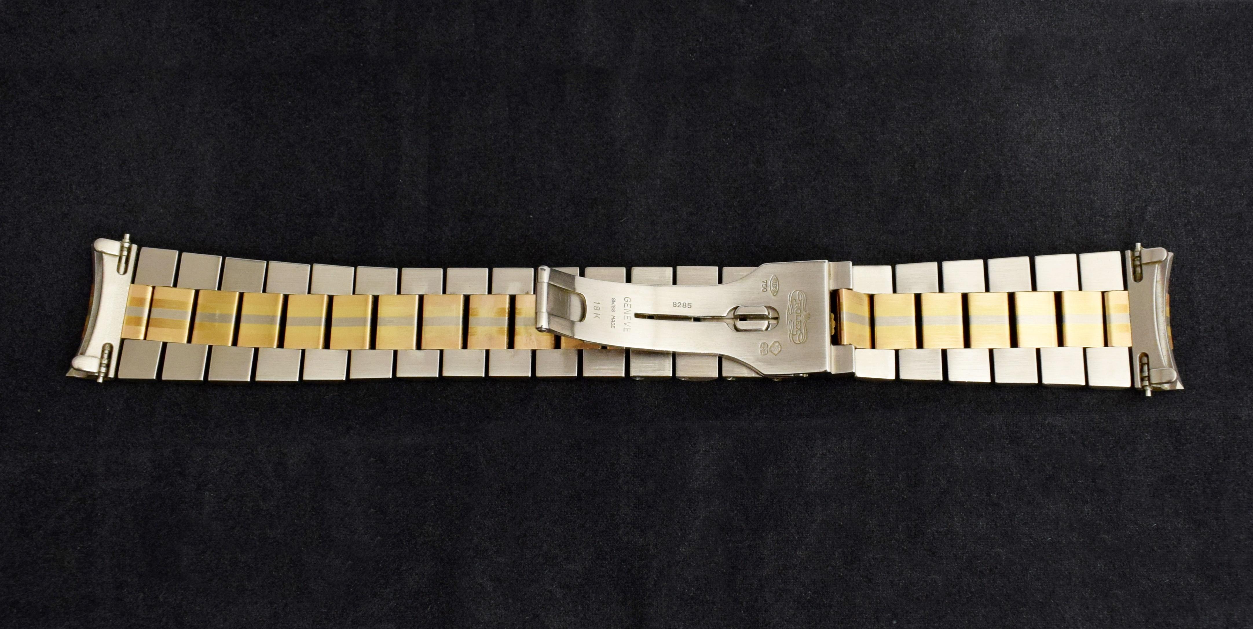 Rolex Day-Date Tridor Uhr aus 18 Karat Gold mit Diamant- Jubiläumszifferblatt 18239 und Papier, 1996 8
