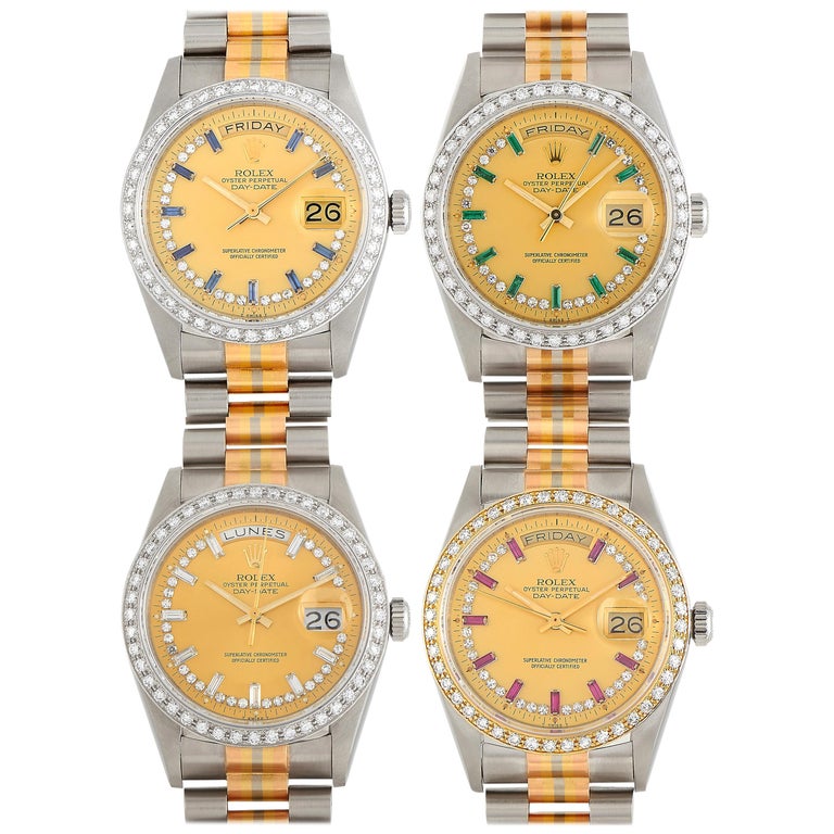 Rolex Day-Date Tridor Set of 4 Watches 18239 at 1stDibs