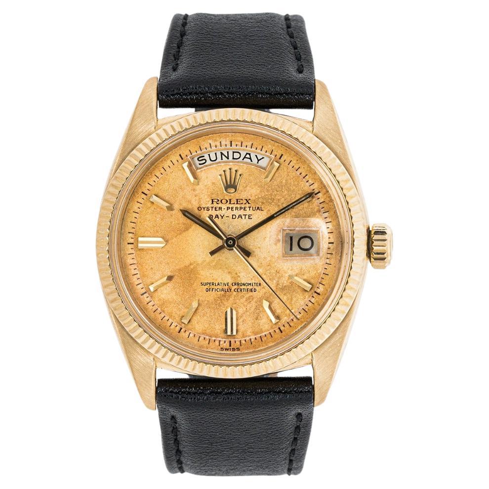 Rolex Day-Date Vintage Gents 18 Karat Yellow Gold Champagne Dial 6611B