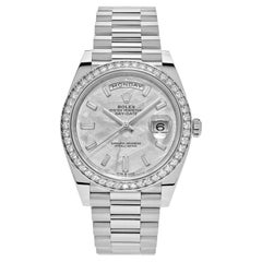 Rolex Day-Date White Gold Meteorite Diamond Dial Diamond Bezel 228349RBR