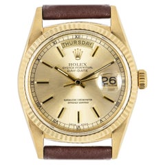 Rolex Day-Date Yellow Gold Champagne Dial 18038 Watch