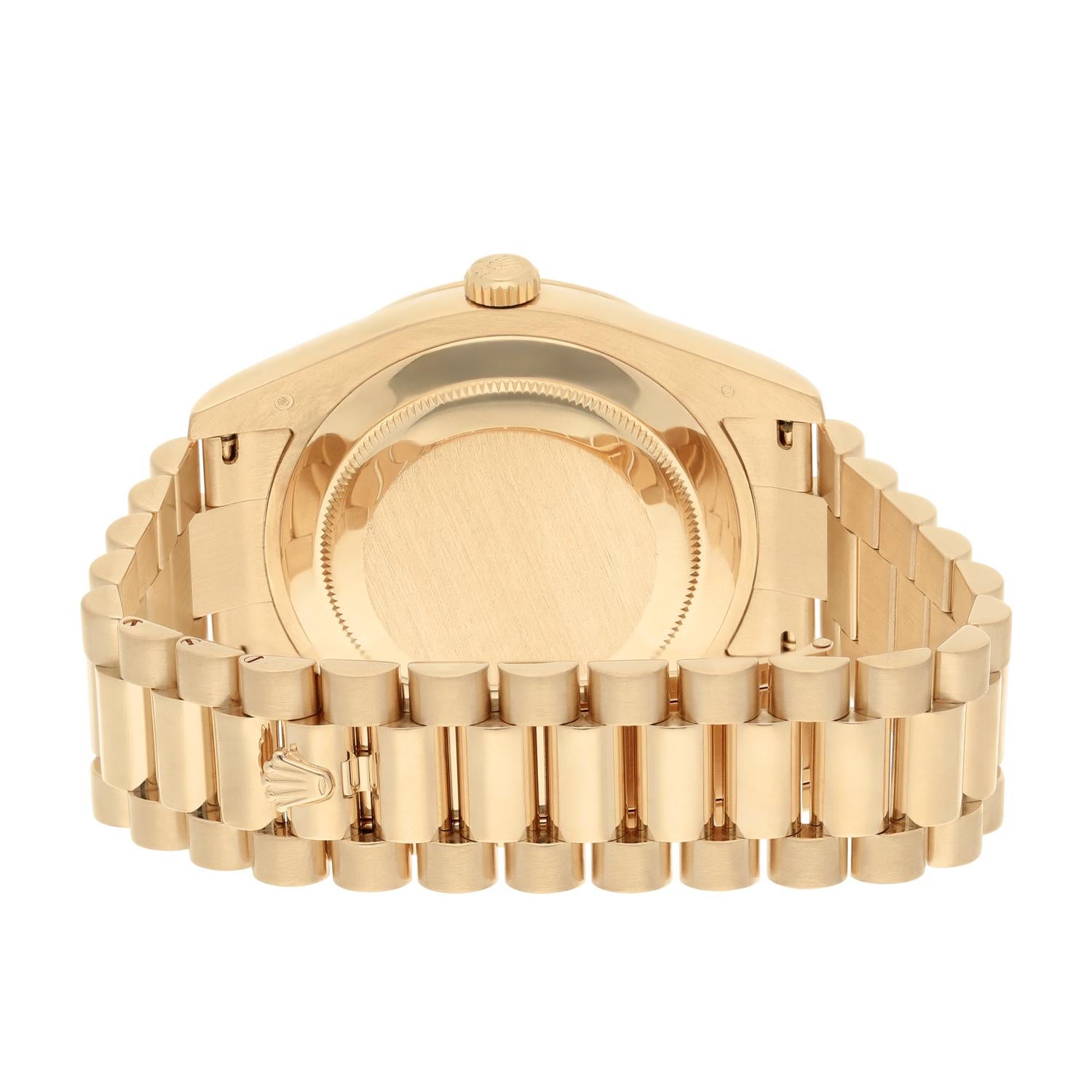 Rolex DayDate II 41mm Champagne Index Dial Presidential Watch 218238 For Sale 3