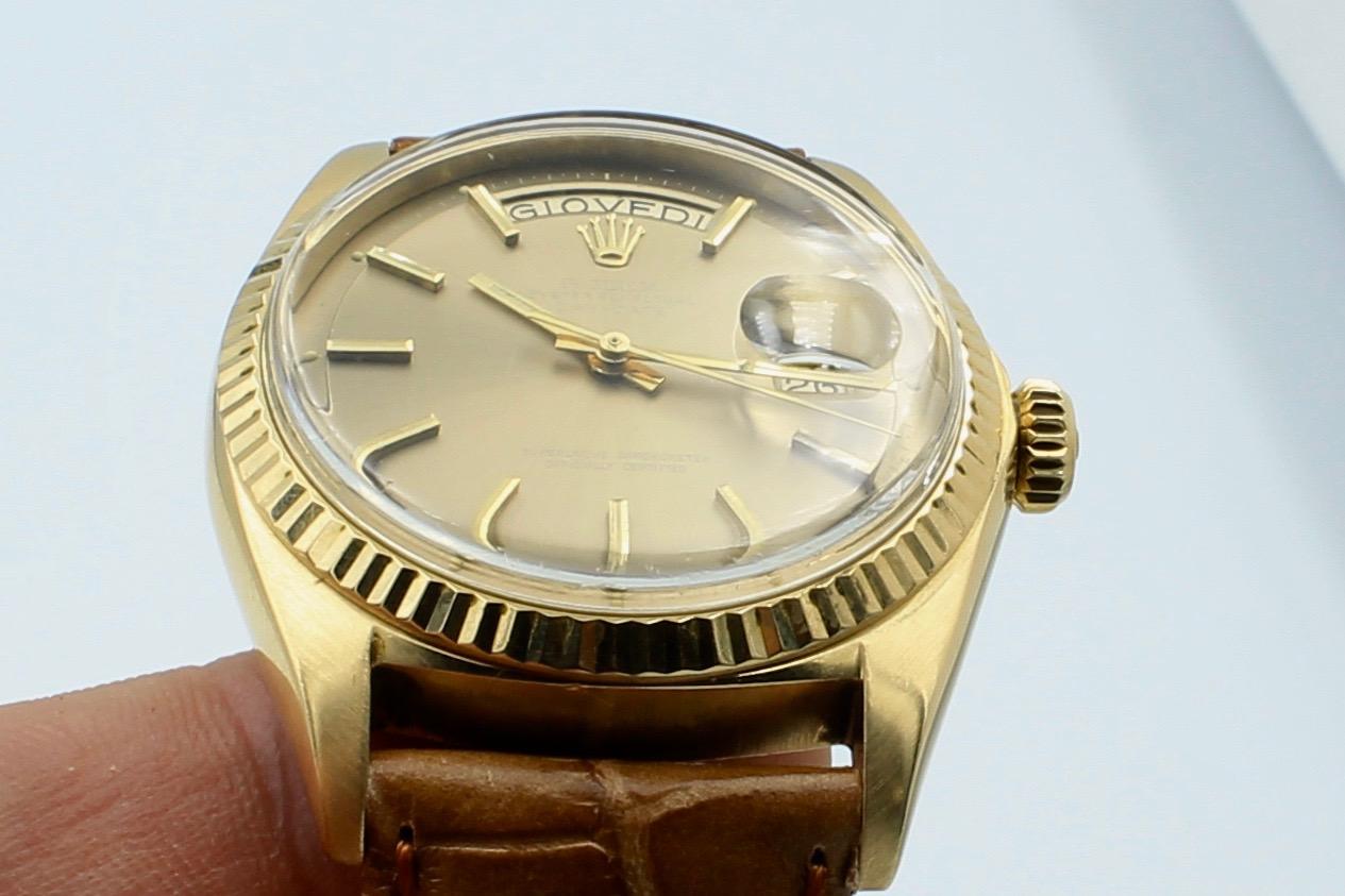 Rolex Daydate Reference 1803 in Yellow Gold 18k Year of Production 1968, Watch For Sale 3