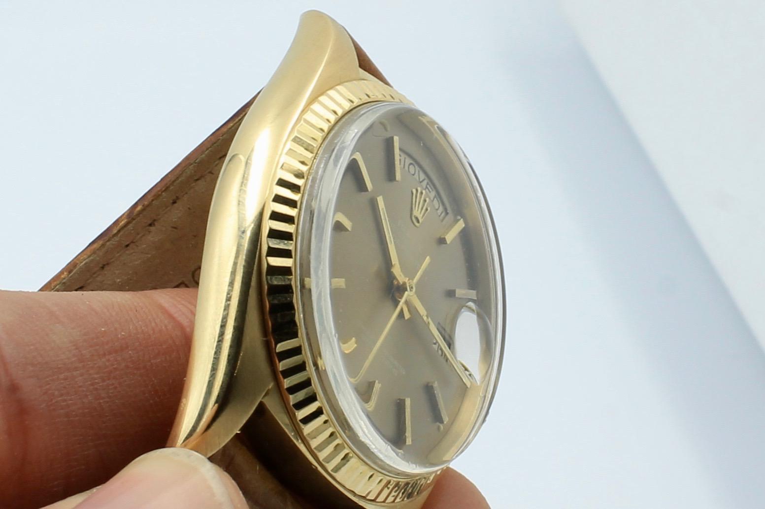 Rolex Daydate Reference 1803 in Yellow Gold 18k Year of Production 1968, Watch For Sale 4
