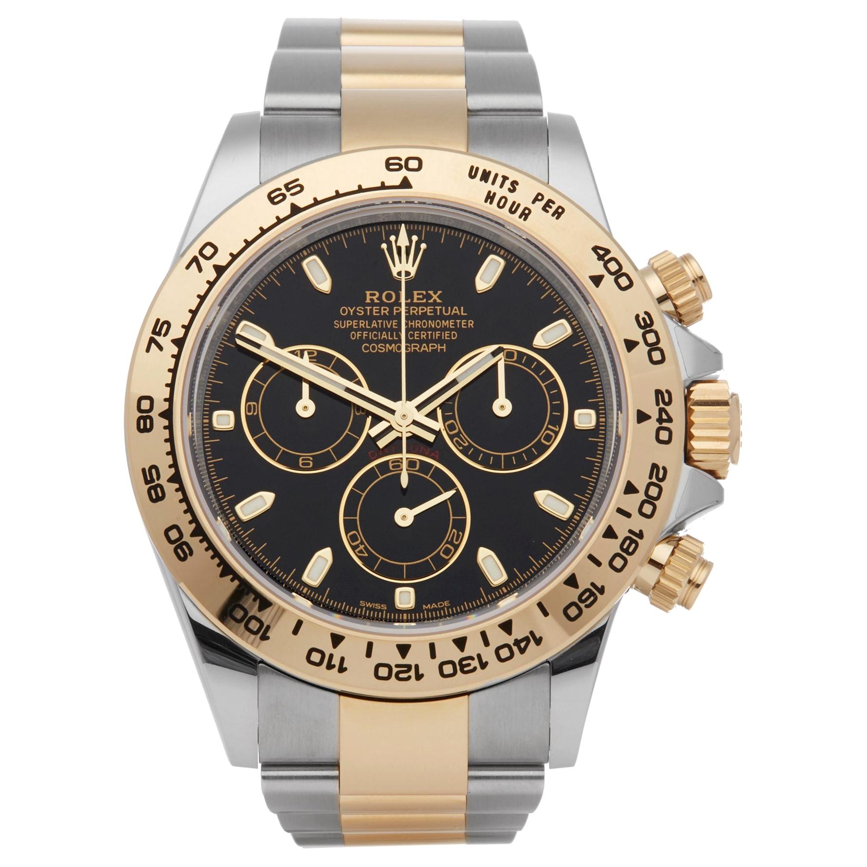 Rolex Daytona 0 116503 Men Stainless Steel and Yellow Gold Cosmograph Watch