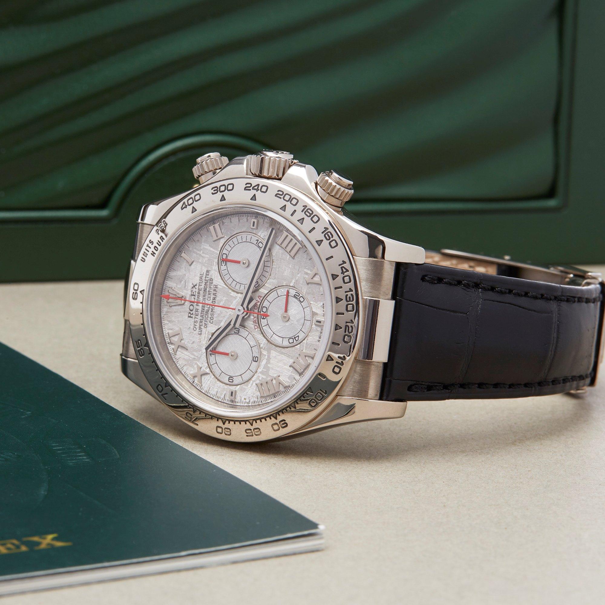 Rolex Daytona 0 116519 Men's White Gold Watch 4