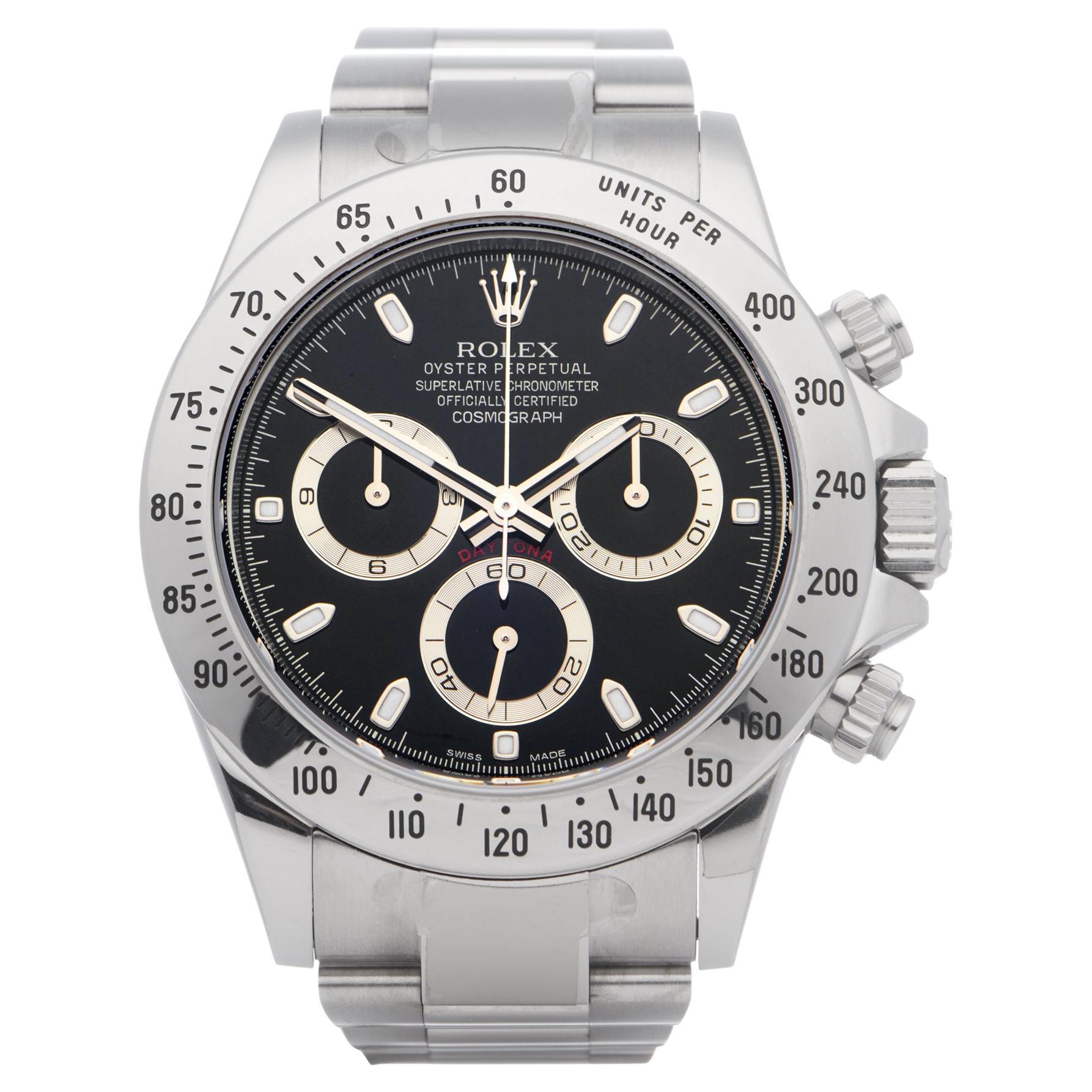 used rolex daytona stainless steel