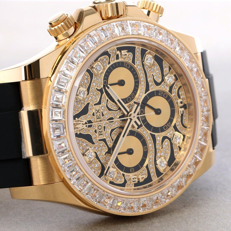 Rolex Daytona 116588TBR Men Yellow Gold Eye of the Tiger' Watch