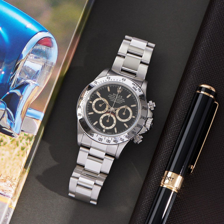 Rolex Daytona 0 16520 Men Stainless Steel Patrizzi Dial Watch For Sale 6