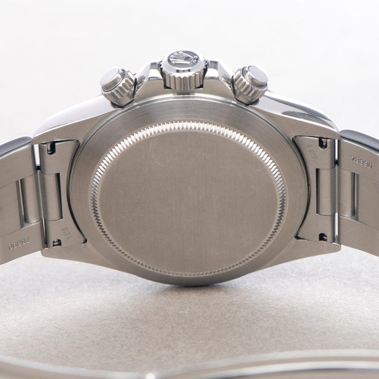 Rolex Daytona 0 16520 Men Stainless Steel Patrizzi Dial Watch For Sale 4