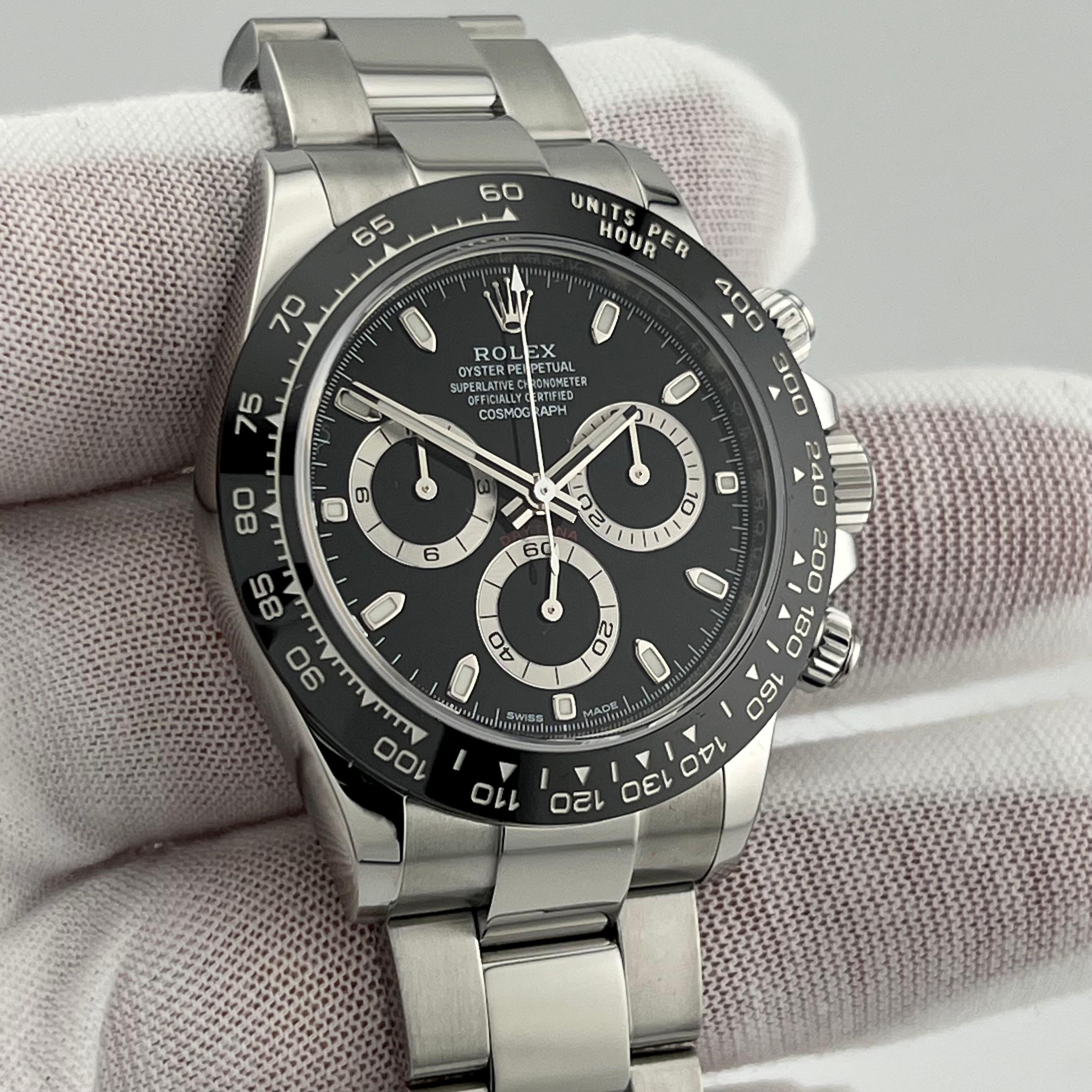 Rolex Daytona 116500LN Black Ceramic Stainless Steel Box Paper 1