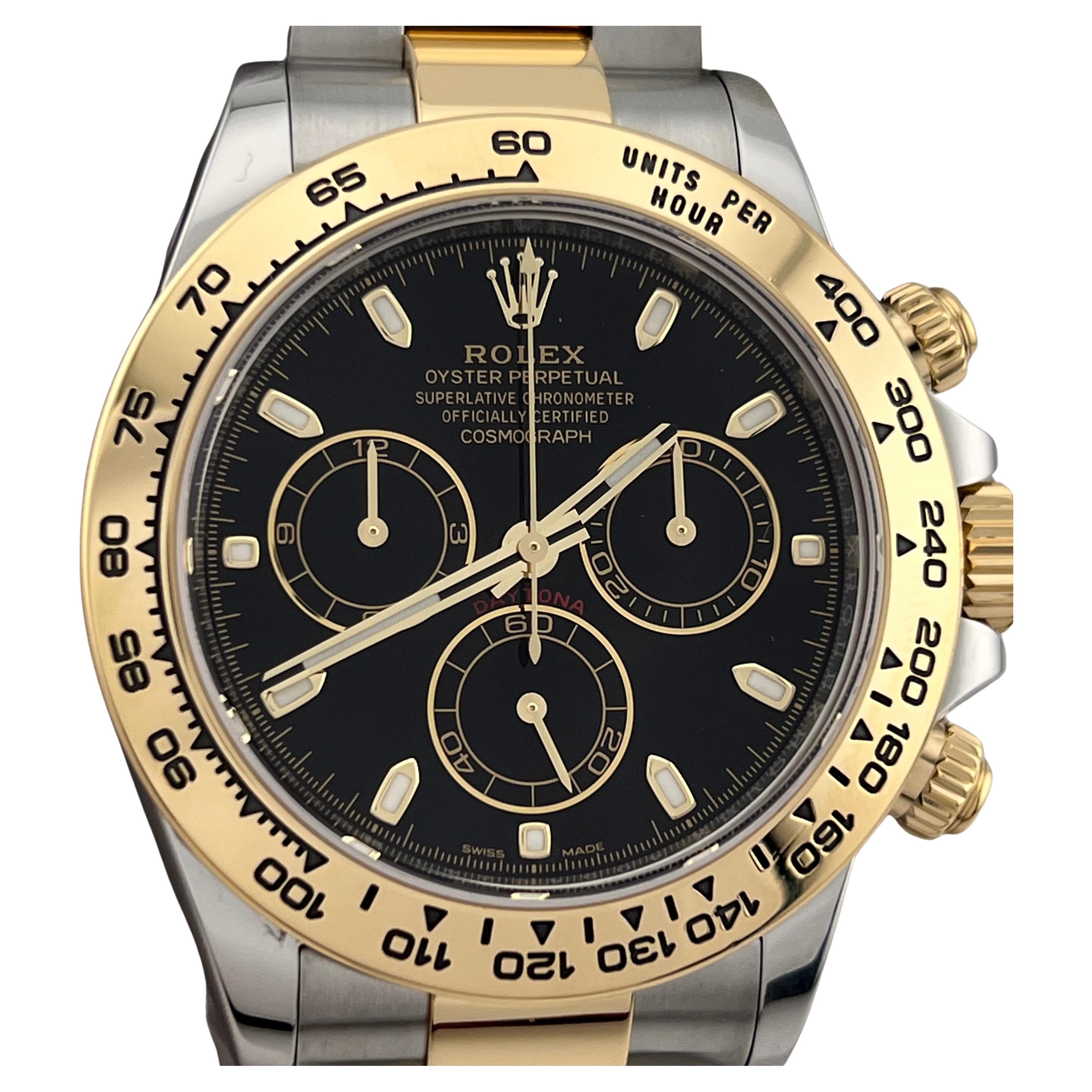 Rolex Daytona 116503 Esfera Negra Oro Amarillo 18K Caja Acero Inoxidable Papel 2023