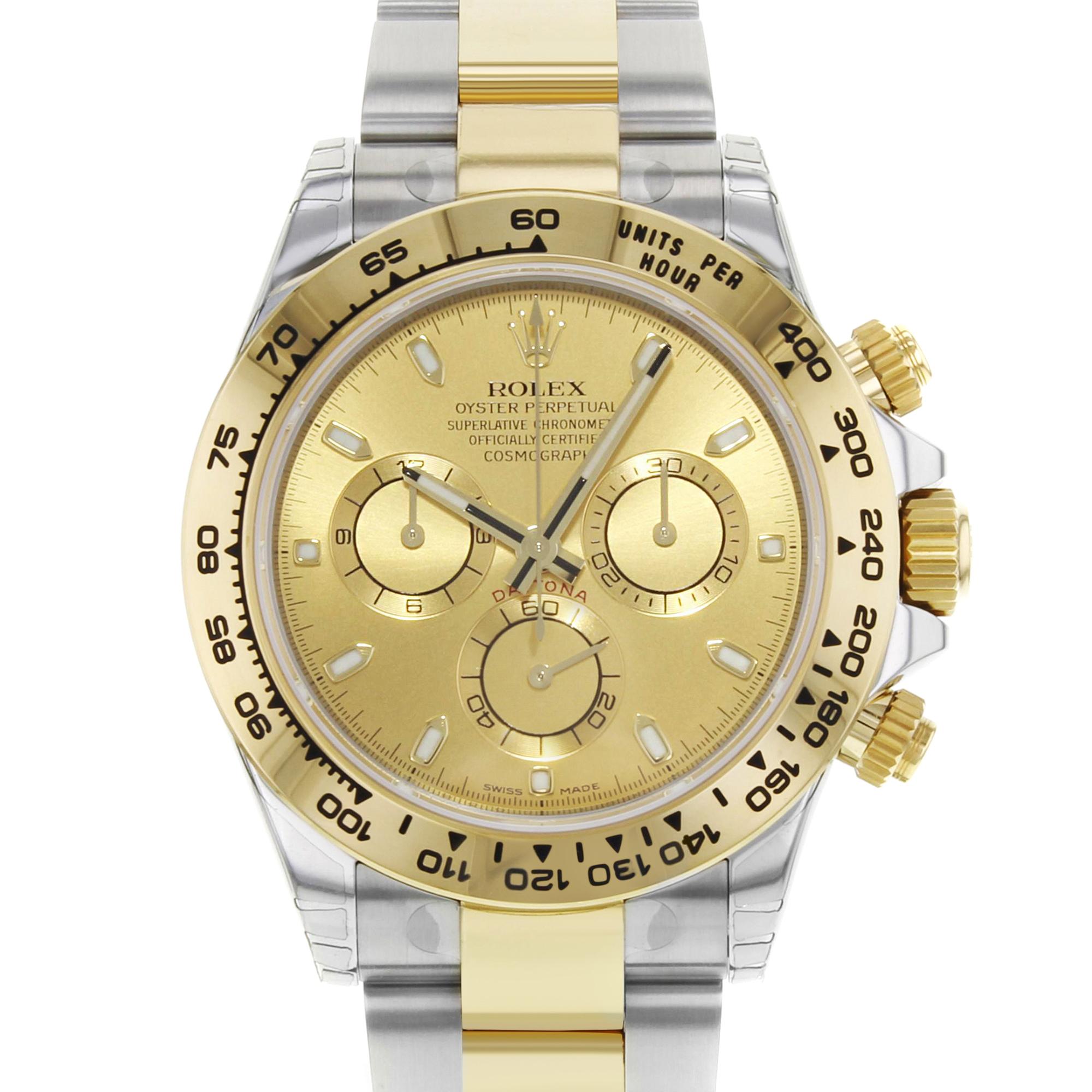 Rolex Daytona 116503 Champagne Dial Steel 18K Yellow Gold Automatic Mens Watch