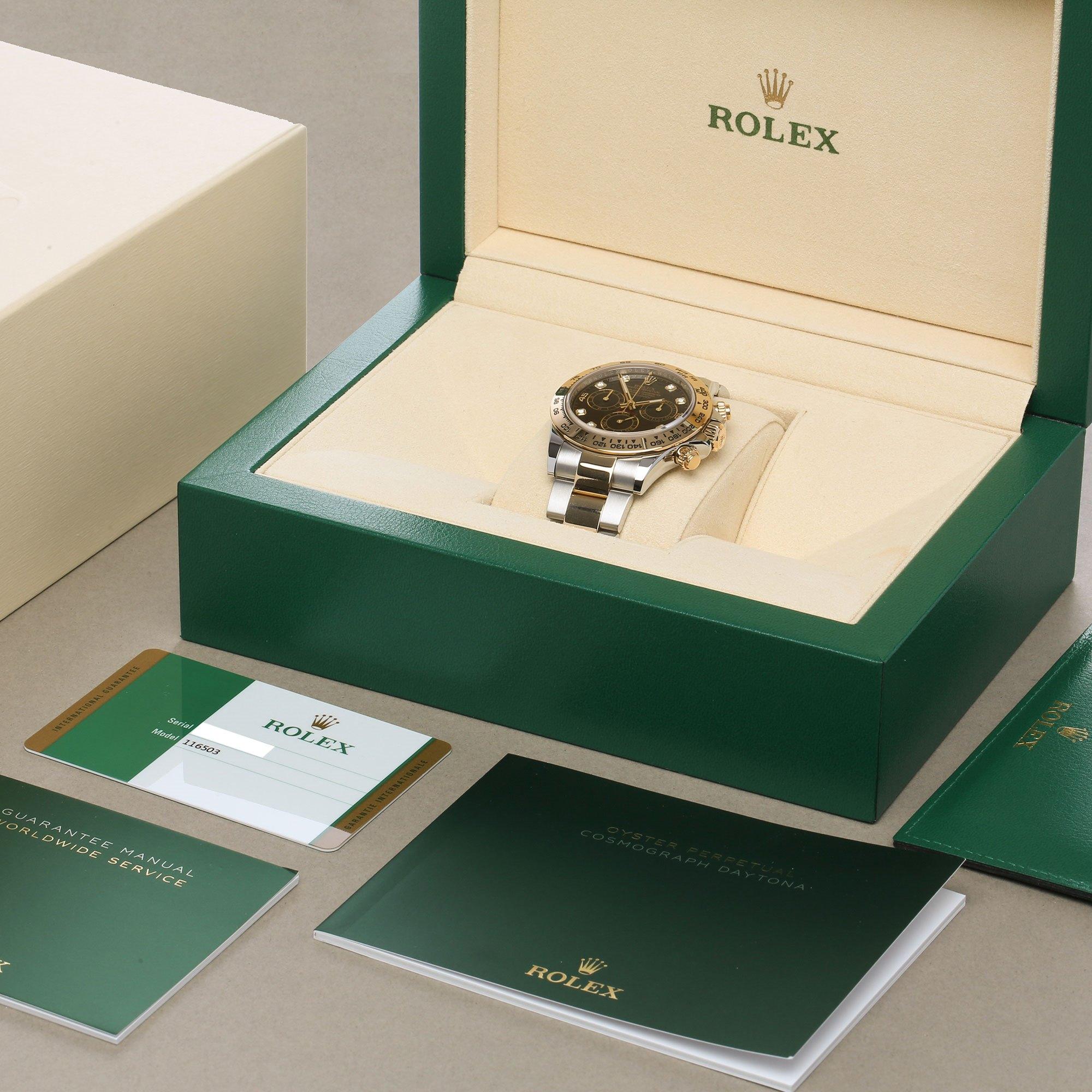 Rolex Daytona 116503 Men's Stainless Steel and Yellow Gold Cosmograph Watch 7