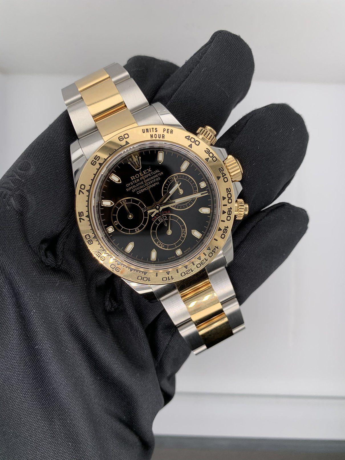 Rolex Daytona 116503 Two Tone Men's Watch Box & Paper In Excellent Condition In Great Neck, NY
