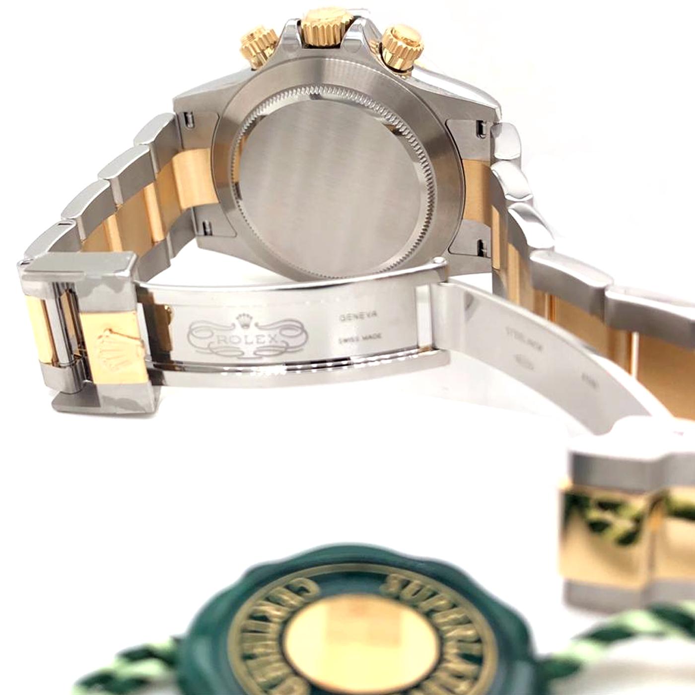 Rolex Daytona 116503 Two Tone Steel and Yellow Gold Black Index Dial Watch In Good Condition In Aventura, FL