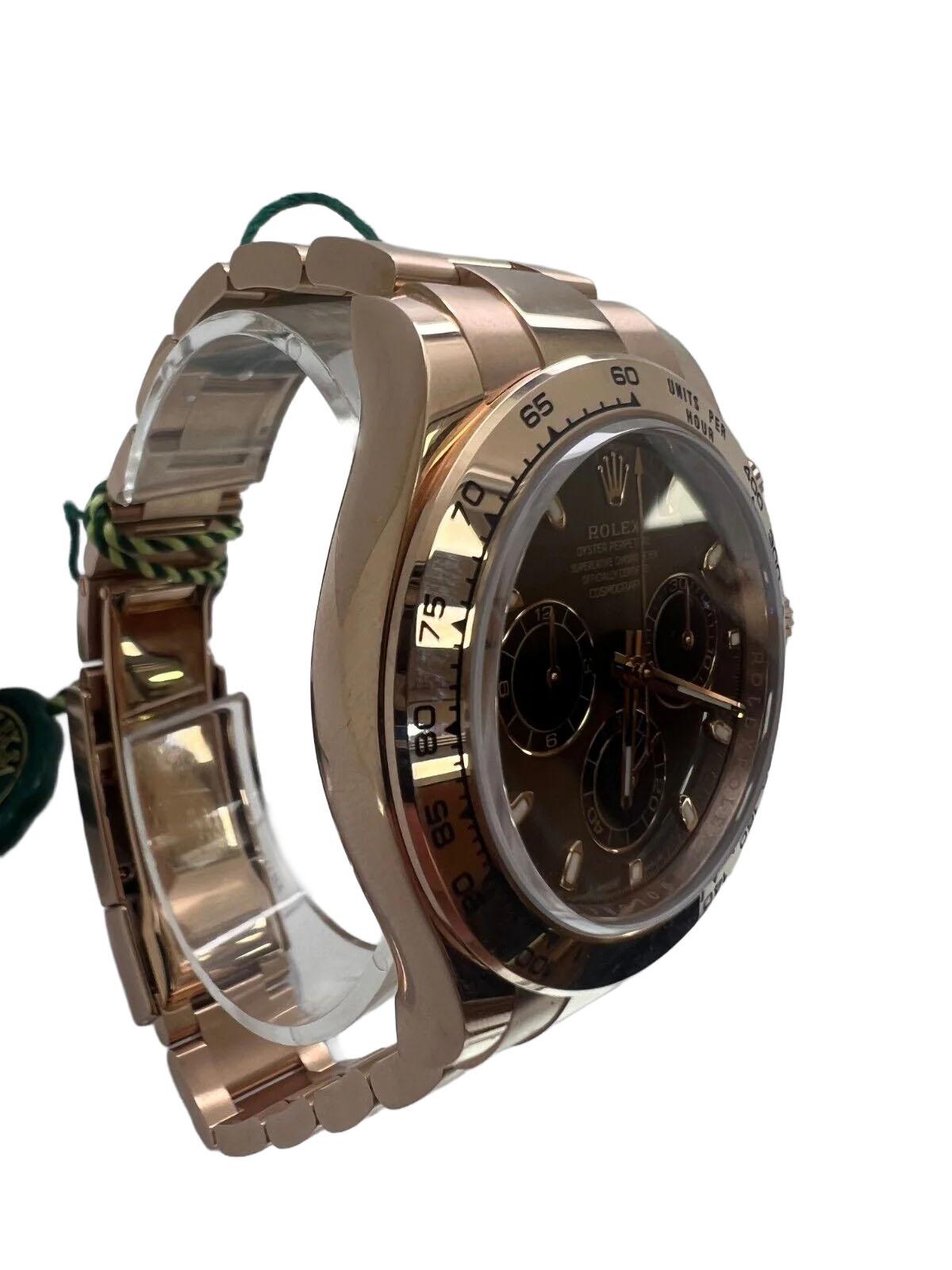 Rolex Daytona 116505 Reloj Chocolate Oro Rosa Nuevo Imperio en venta