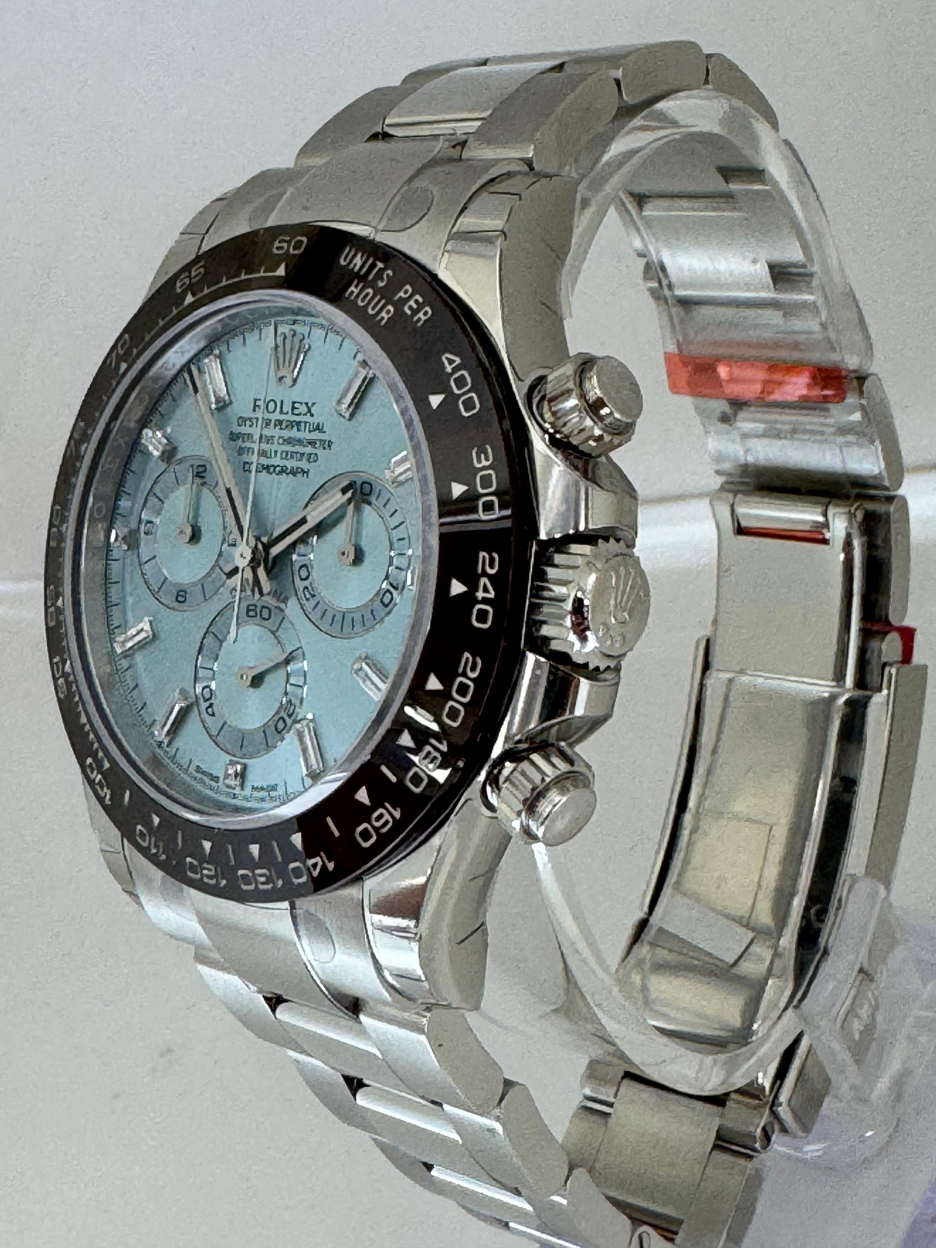 Rolex Daytona 116506 Platino blu ghiaccio Quadrante Diamante Orologio da uomo In condizioni Nuovo in vendita a New York, NY