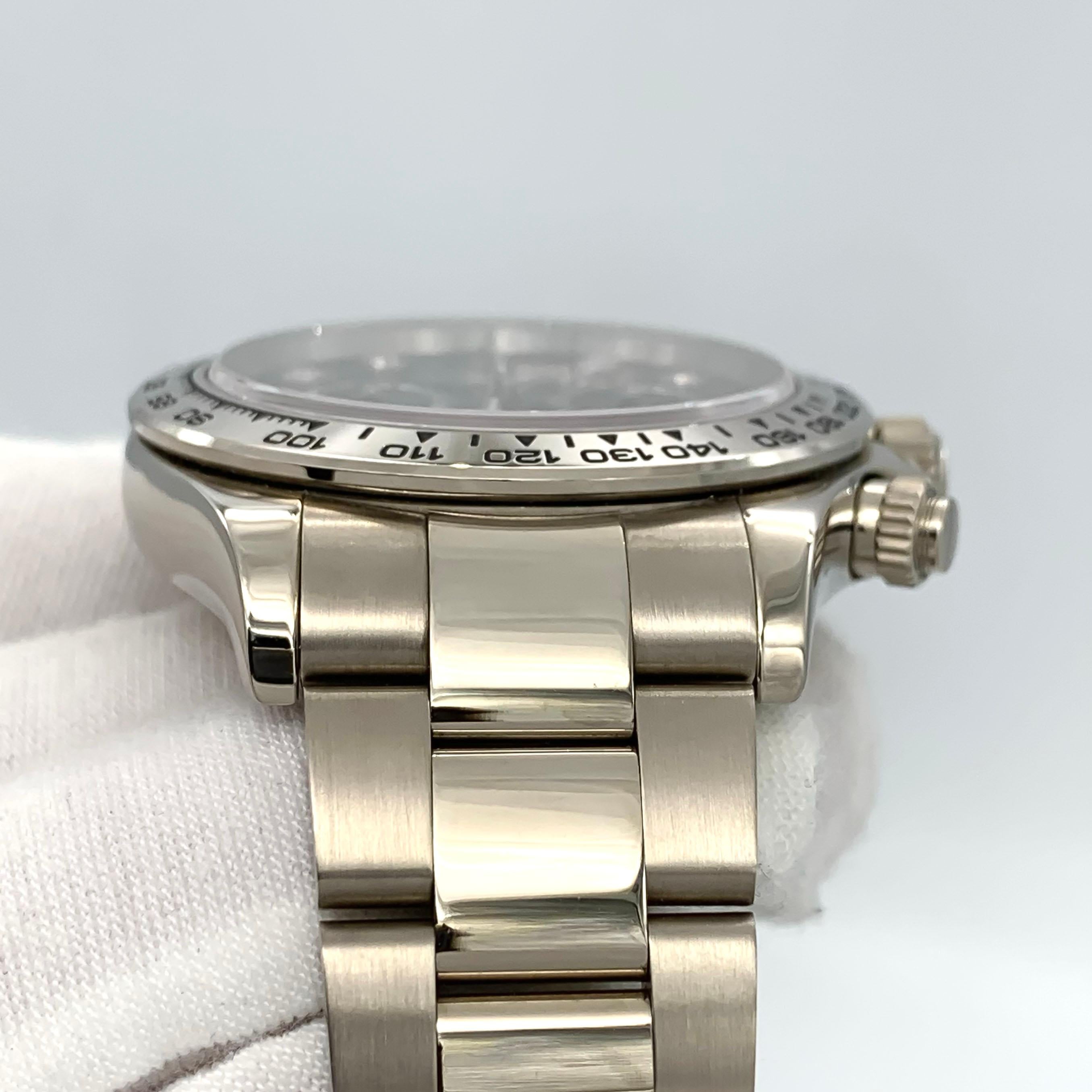 Rolex Daytona 116509, cadran diamant noir  Excellent état - En vente à New York, NY