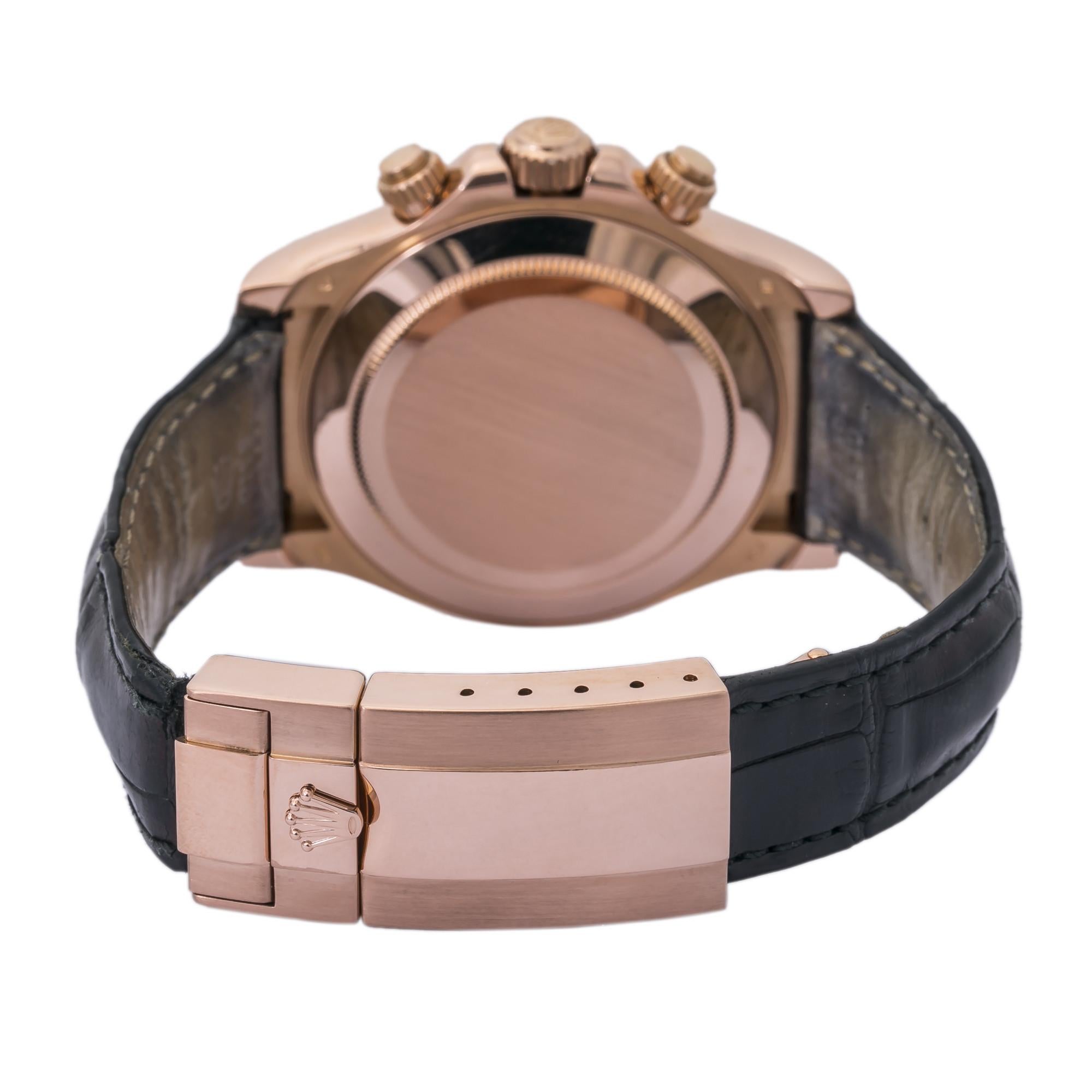Rolex Daytona 116515LN Ceramic 18K Rose Chocolate W/Papers Automatic Watch 40mm
