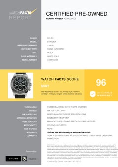 Rolex Daytona 116519, Black Dial, Certified and Warranty