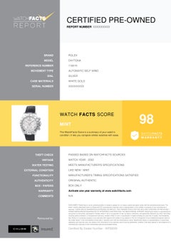 Rolex Daytona 116519, Silver Dial, Certified and Warranty