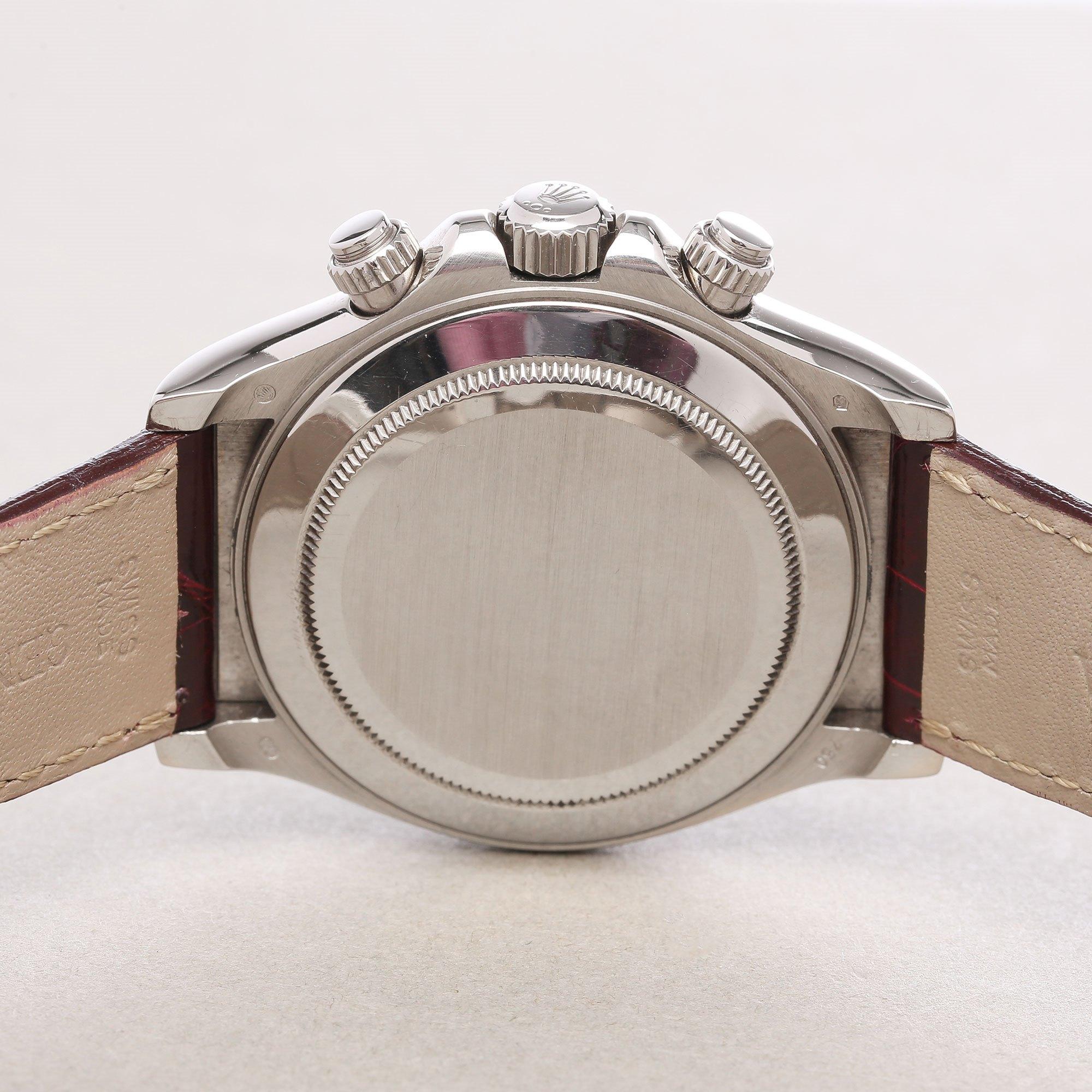 Rolex Daytona 116519 Men's White Gold Grossular Dial Watch 1