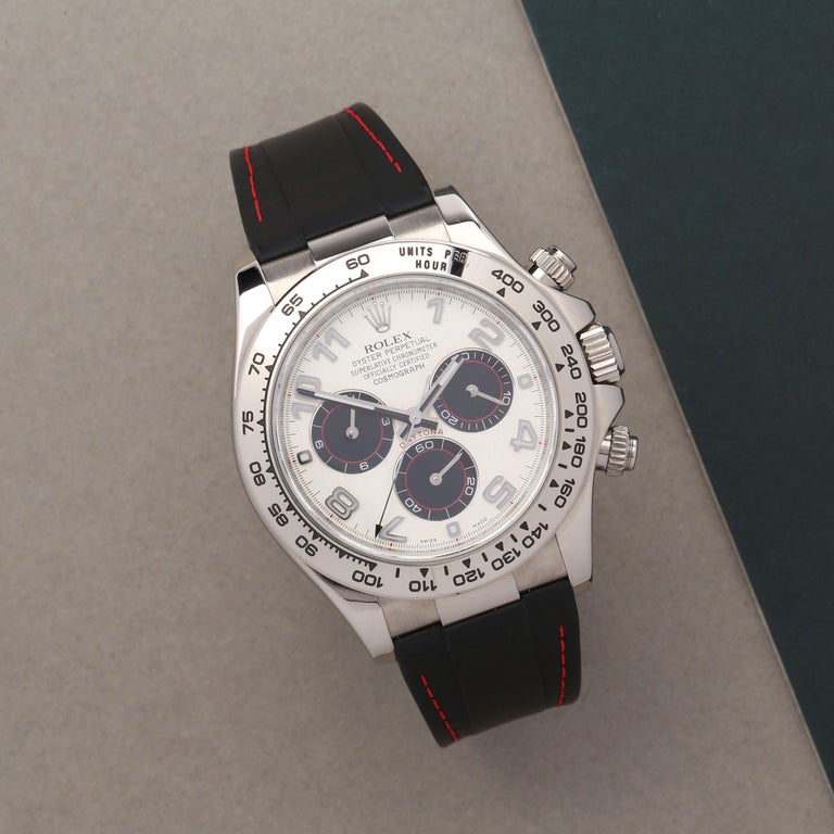 Rolex Daytona 116519 Men White Gold 'Panda Dial' Watch at 1stDibs