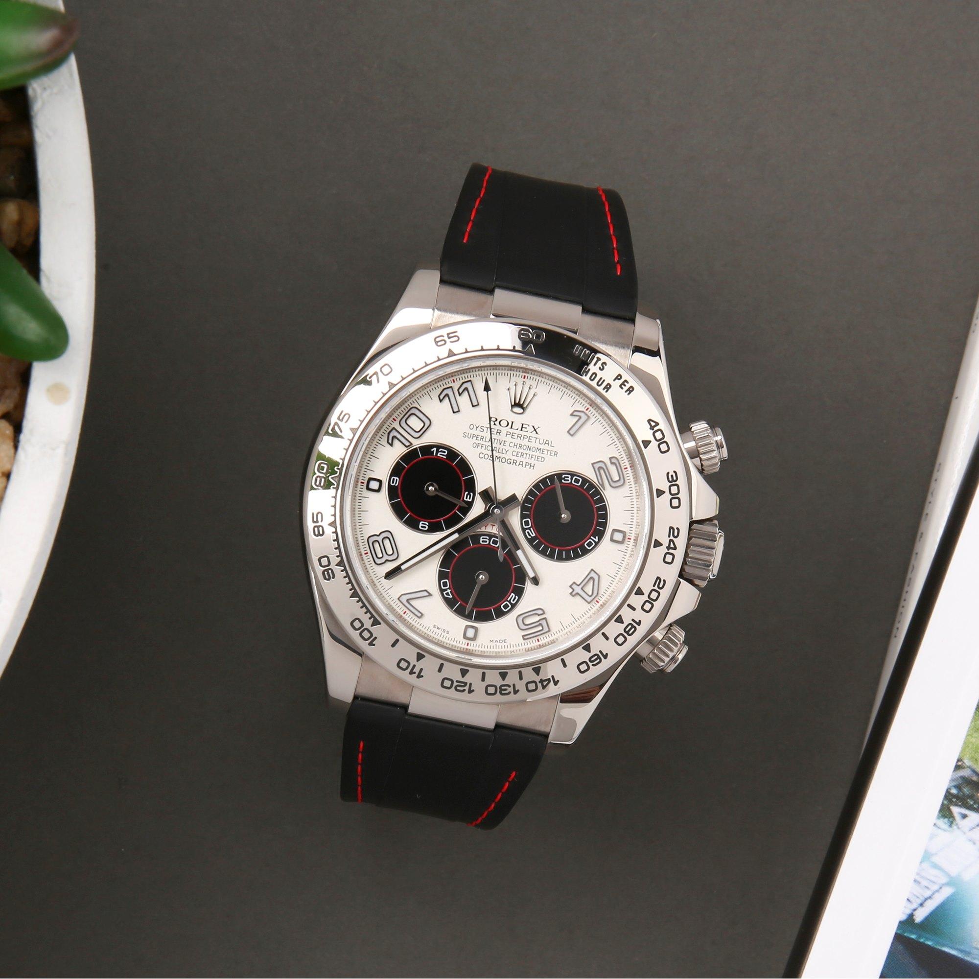 Rolex Daytona 116519 Men White Gold 'Panda Dial' Watch 2