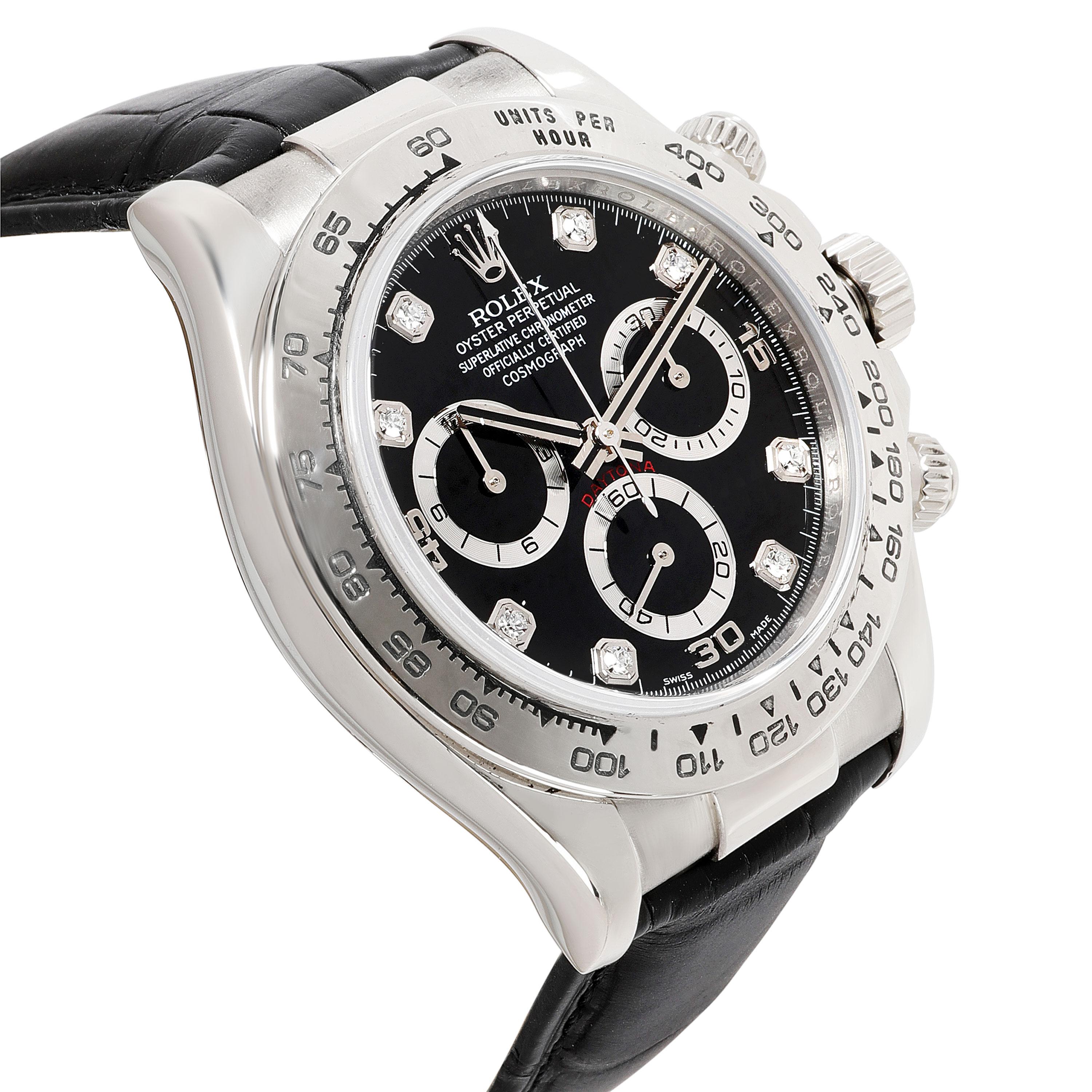 Rolex Daytona 116519 Men's Watch in 18kt White Gold 1