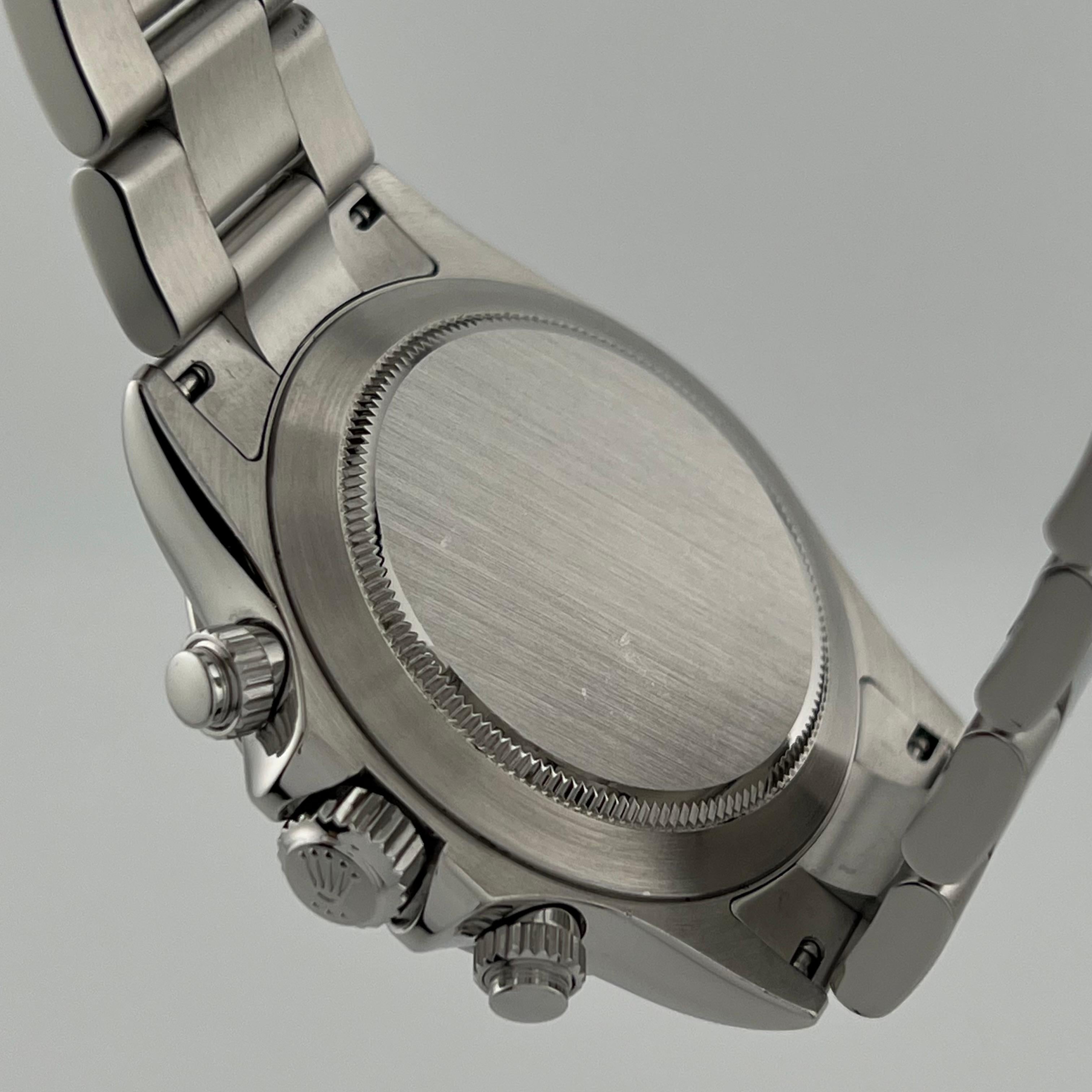 Rolex Daytona 116520 40mm Quadrante Bianco Acciaio Inox Scatola Documenti in vendita 7
