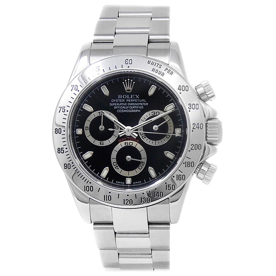 Rolex Daytona 116520, Black Dial, Certified and Warranty