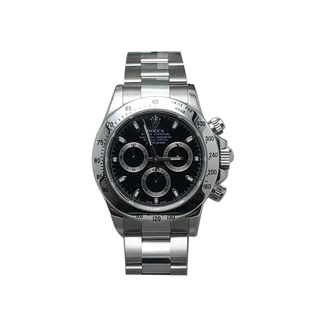Rolex Daytona 116520 Black Dial Stainless Steel Box and Papers, 2010