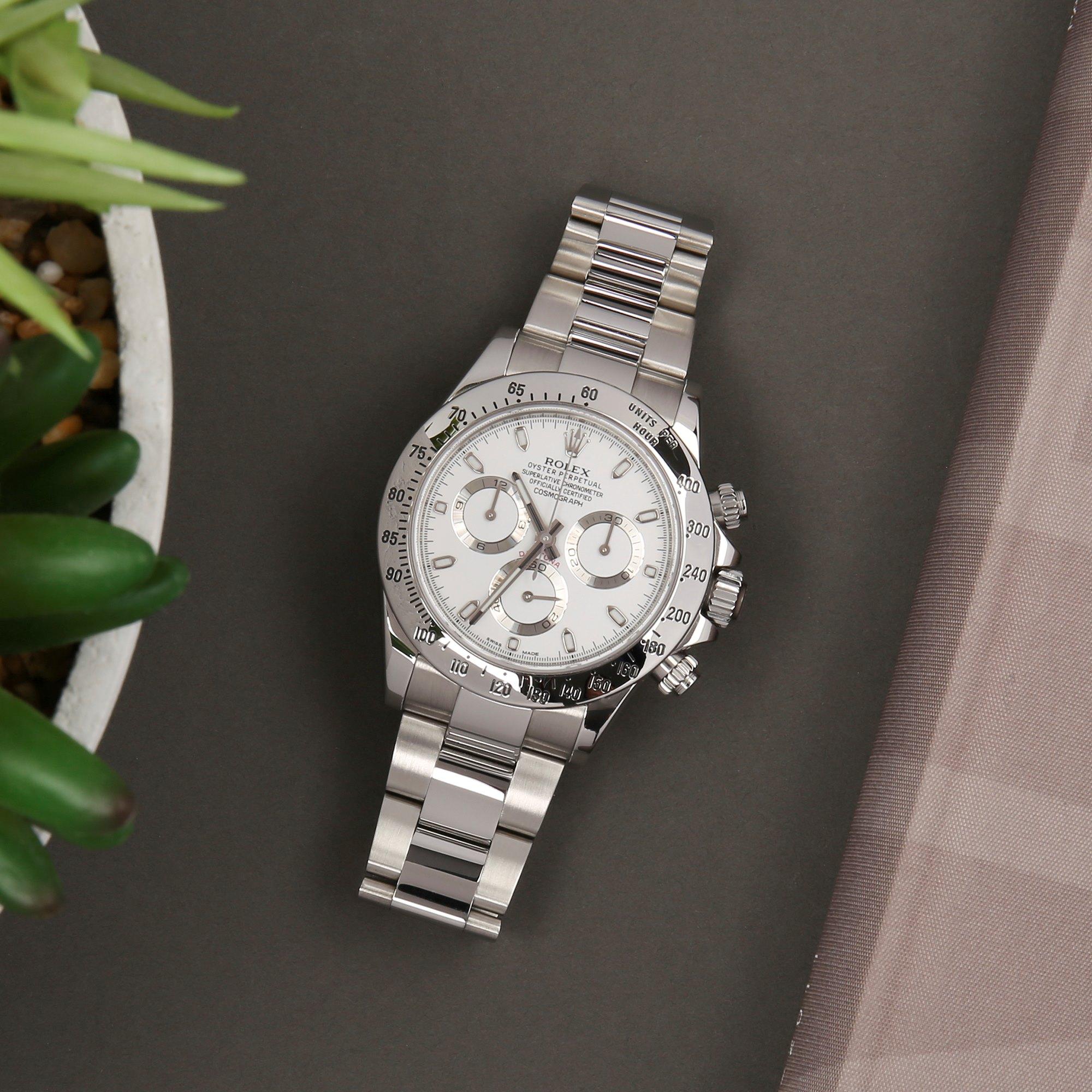 Rolex Daytona 116520 Herren Edelstahl Cosmograph APH Zifferblatt Uhr 7