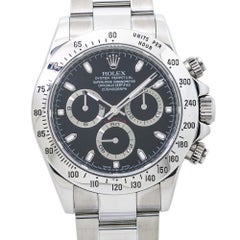 Rolex Daytona 116520 Rehaut V 2009 Fat Buckle Cosmograph Black Dial Watch