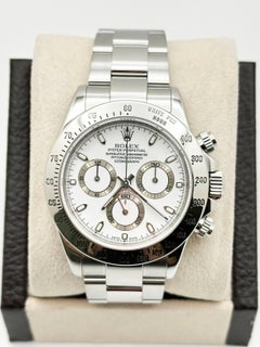 Rolex Daytona 116520 White Dial Stainless Steel Box Booklet 40mm